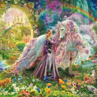 Voyage de rêve avec une licorne