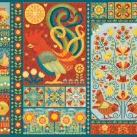 Scandi Chicken Quilt