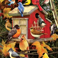 Pièces XXL - Maison d'Oiseau d'Automne