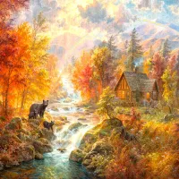 L'Automne À Rainbow Falls