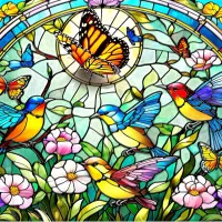 Sg Oiseaux Chanteurs Et Papillons