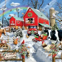 Pièces XXL - Lori Schory - Ferme en Hiver