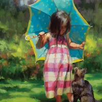Pièces XXL - The Teal Umbrella