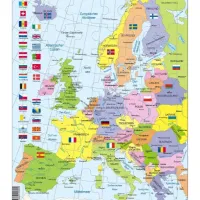 Puzzle Cadre - Carte de l'Europe (en Allemand)