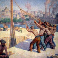Maximilien Luce - Les Batteurs de Pieux, 1903