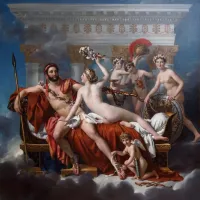 Jacques-Louis David: Mars désarmé par Vénus, 1824