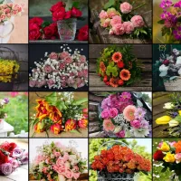 Collage - Bouquets de Fleurs