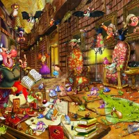 François Ruyer - Sorcière à la Bibliothèque