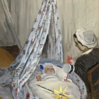 Claude Monet - The Cradle - Camille with the Artist's Son Jean, 1867
