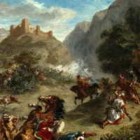 Eugène Delacroix : Arabes tiraillés dans les montagnes