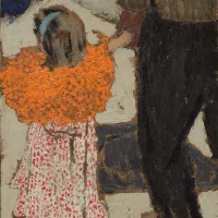 Edouard Vuillard : Enfant portant un foulard rouge, 1891