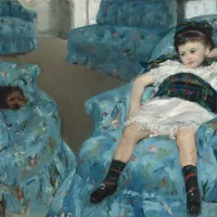 Mary Cassatt : Petite Fille dans un Fauteuil Bleu, 1878