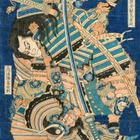 Hokusai - Kamakura no Gengoro Seizing Torinoumi Tasaburo