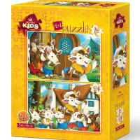 2 Puzzles - Chèvres Mignonnes