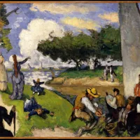 Paul Cézanne: Les Pêcheurs (Scène Fantastique), 1875