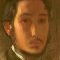 Edgar Degas : Autoportrait avec Col Blanc, 1857
