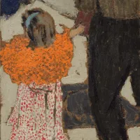 Edouard Vuillard : Enfant portant un foulard rouge, 1891