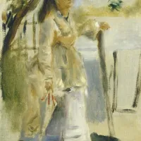 Auguste Renoir : Femme à la Barrière, 1866
