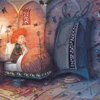François Ruyer - Sorcière au Lit - La Nuit