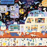 Pièces XXL - Dans l'Espace - Cherche et trouve