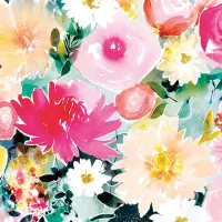 Dahlias et roses / Marie Boudon (Collection Carte blanche)