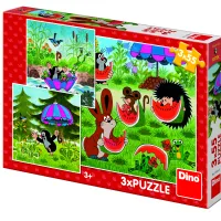 3 Puzzles - Petite Taupe et le Parapluie