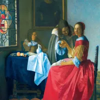 Vermeer- The Girl with the Wine Glass, 1659