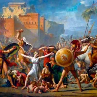 Jacques-Louis David - The Intervention of the Sabine Women, 1799