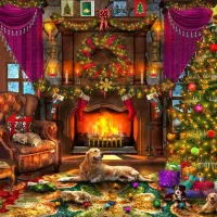 Cosy Christmas Room