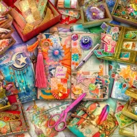 The Junk Journaler's Desk