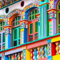 Façade Colorée, Singapour