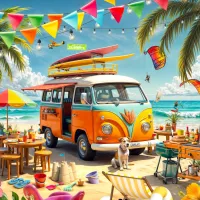 Camping-Car à la Plage