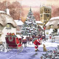 Village and Santa