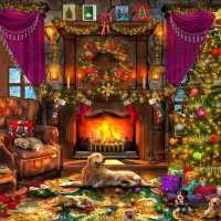 Cosy Christmas Room