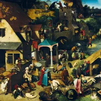 Pieter Bruegel - Proverbes Flamands, 1559, 1559
