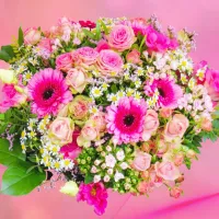 Pink Bouquet of Roses