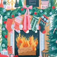 Cheminée de Noël