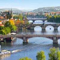 République Tchèque, Prague : Pont Vltava