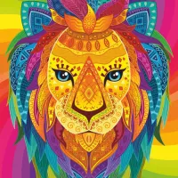 Lion Abstrait