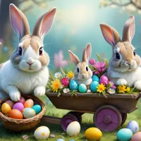 Lapins de Pâques Mignons