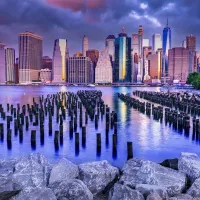 Cloudy Sky Over Manhattan, New York