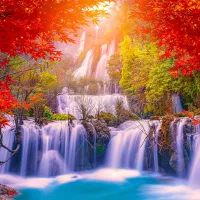 Thee Lor Su Waterfall in Autumn, Thailand