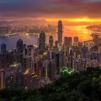 Hong Kong au Lever du Soleil