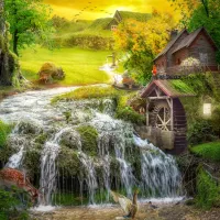 A Log Cabin by the Magic Creek