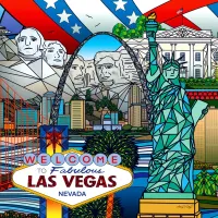American Landmarks Collage