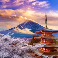 Mont Fuji au Printemps, Japon