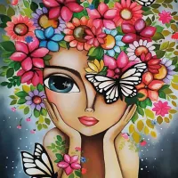 Lady with Flowers - Romi Lerda Special Edition
