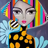 Fille Colorée