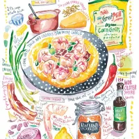 Crevettes et Grits