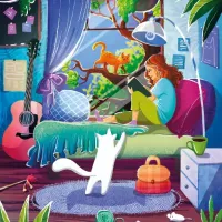 Fille et Chats